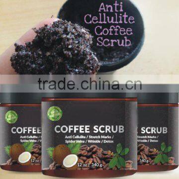 Private label arabic coffee sugar body scrub wholesale