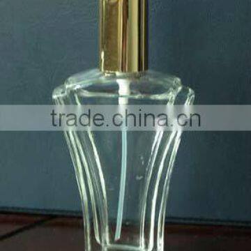 115ml clear empty perfume glass bottle and clever designed body