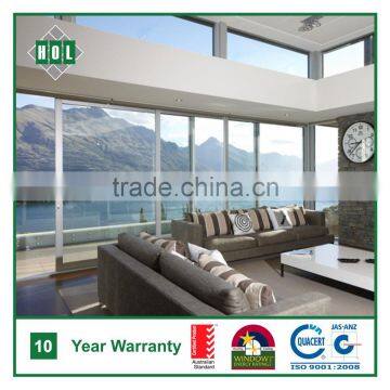 Aluminum Sliding Door 4 Sash for Balcony Villa, Clear Glass photo-1