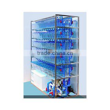 Laboratory zebarfish rack system