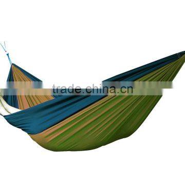 2017 hot selling Two Person Portable Parachute Nylon Fabric Hammock for camping