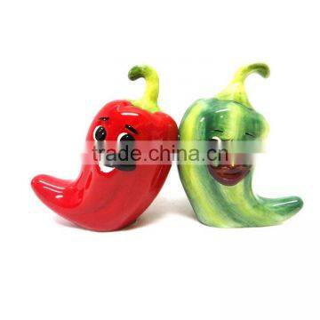 Hot Chili Peppers Magnetic Salt & Pepper Shakers S/P