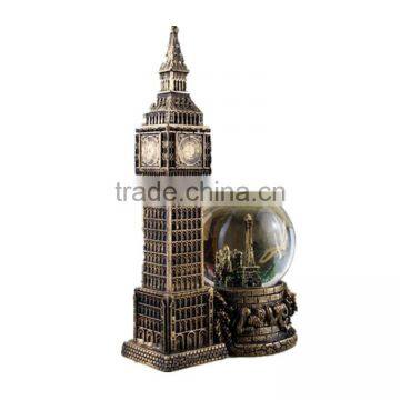 Resin London Big Ben Snow Globe Souvenir