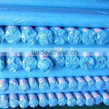 Heavy Duty Fabric Blue Tarp Material Tarpaulin Roll , Outdoor Light Plastic Tarpaulin Cover photo-3