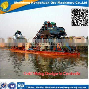 Hot Selling Gold Bucket Dredger Machine/Gold Chain Sand Making Machine/Gold Dredger photo-3