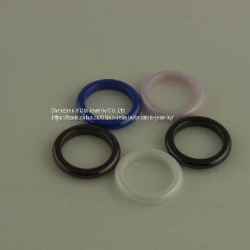 Pink Zirconia Ceramic Ring Round Surface For Christmas Gift photo-4