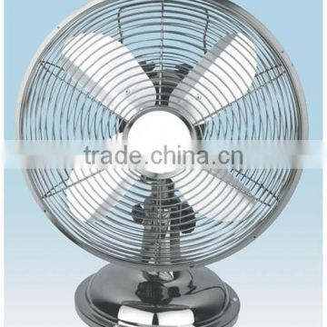 12" Metal Fan, Brushed Nickel Finish (Table Fan, Portable Fan)