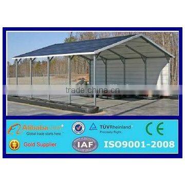 low cost prefab steel structure carports/garages/canopies