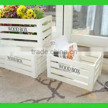 Small Wooden Box Home Decorative Storage Box photo-2