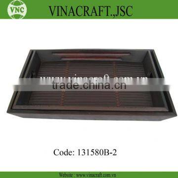 Bamboo tray for serving food