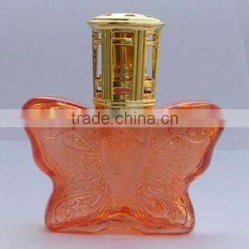 2014 new style red butterfly glass diffuser bottle with cap