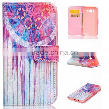 PU Leather Phone Case Flip Leather Holster Wallet Phone Shell for Samsung J5 photo-4