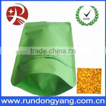 plastic stand up food bag with zipper