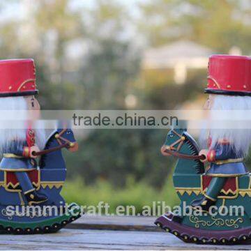 Resin Nutcracker Soldier Toy Christmas Decoration Rocking Horse photo-6