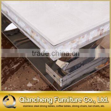 Modern Marble Top Metal Coffee Table for Banquet Hall photo-5