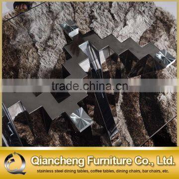 Home Goods Glass Top Metal Coffee Cental Table photo-5