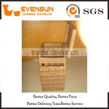 Delicate Cube Rattan Storage Box Outdoor Wicker Furniture photo-4