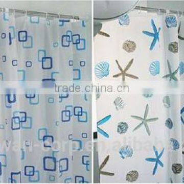Printed PVC Curtain Shower Curtain photo-5