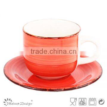 Cup Saucer Silk Screen High Quality Modern Design Top Sale With Strips Relaxation Style photo-3