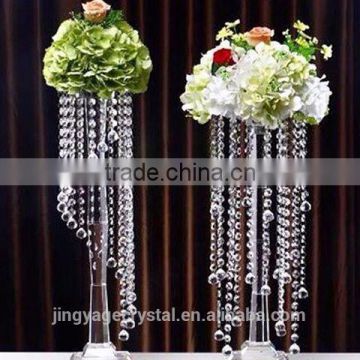 crystal wedding flower stand centerpiece for event