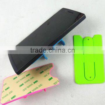 Fashionable mobile phone acceaaories Silicone Card Holder for the new year gift