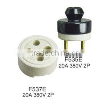3pin 30A Male and Female Porcelain Socket and Plug photo-4