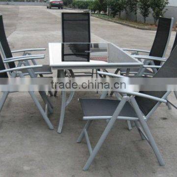 7PCS Folding Chair Set Garden Furniture Set