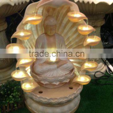 Wholesale New Feng Shui Resin Products Buddha Water Founatins