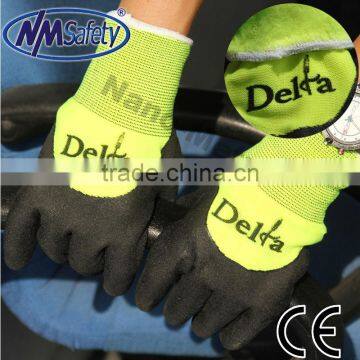 NMSAFETY double Liner nitrile winter hand gloves