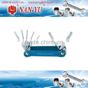 7pcs Folding Hex Key Wrench Set