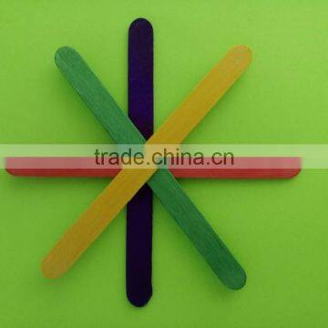 wooden craft sticks with color