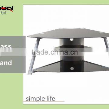 Modern Design Home Furniture Storage Rack Tempered Glass Corner TV Cabinet photo-5