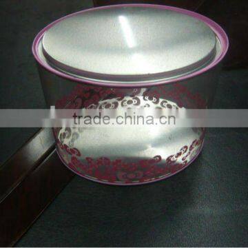 Oval Metal Bucket with Clear PVC Body