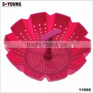 11002 silicone Foldable Vegetable Steamer filter