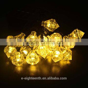 2015 New Solar Power 20LED Diamond Shaped Fairy String Light For Wedding Party Garden Christmas Tree Decoration photo-2