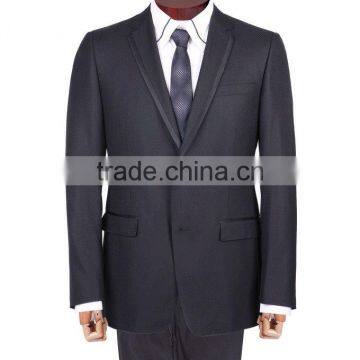 High Fashion Wool and Silk Trendy Tuxedos With Shiny Satin on Lapel photo-3