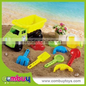 Wholesale outdoor beach sand set cheap plastic toy trucks