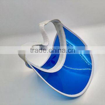 New Arrival Wholesale Plastic Long Brim Sun Visor Cap Transparent photo-6