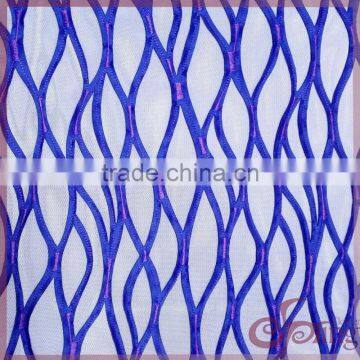 laser cut applique embroidery polyester netting lace fabric for fashion dress/wedding dress/scarf