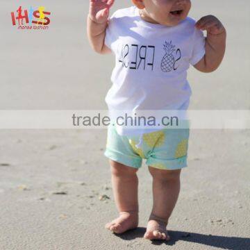 2017 Latest Fashion Top Pineapple Shirt Design Children Shirts Casual Wear photo-5