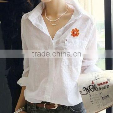 white shirt for women korean style women clothing ladies sexy white shirt