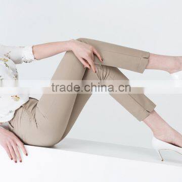 2017 New Spring and Summer Nine Pants Thin Straight Legged Female Waist Loose and Casual Trousers Sample Custom photo-5