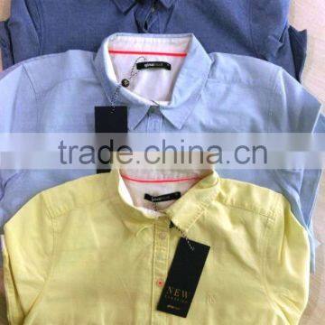 Ladies L/S Oxford Oxford Cotton Shirt (Garment Stock Lots / Apparel Stock / Stocklots / Garment Apparel From Bangladesh ) photo-1