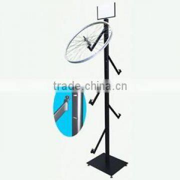 Steel Bicycle Column Tire Rack Containing Eight Hand Wheel Stand photo-2