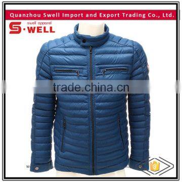 popular long sleeves man quilted jacket fashion coat