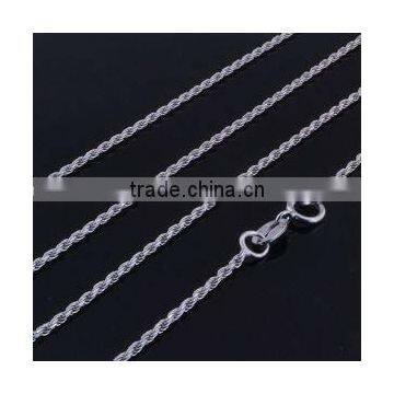 Silver rope chain1.2mm