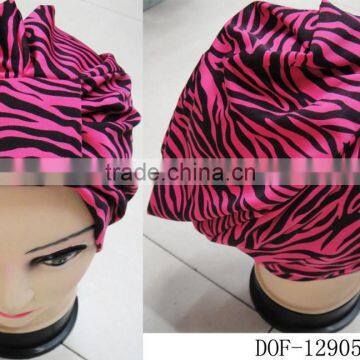 Fashion cotton turban Hot zebra popular headband