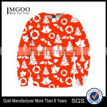 MGOO New Design Christmas Sweatshirt For Men Snow Season Clothing Sublimation Print Crew Neck Sweatshirt photo-5