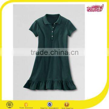 2016 Clever and Beautiful Kids School Uniforms Sports Dress Model Polo Dress photo-2
