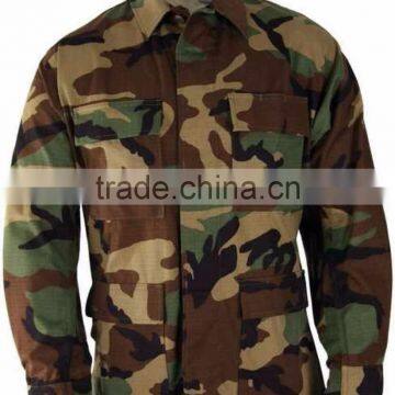 Army 50% Nylon 50% Cotton Military Uniform Rip Stop BDU Camouflage Military Uniform photo-2